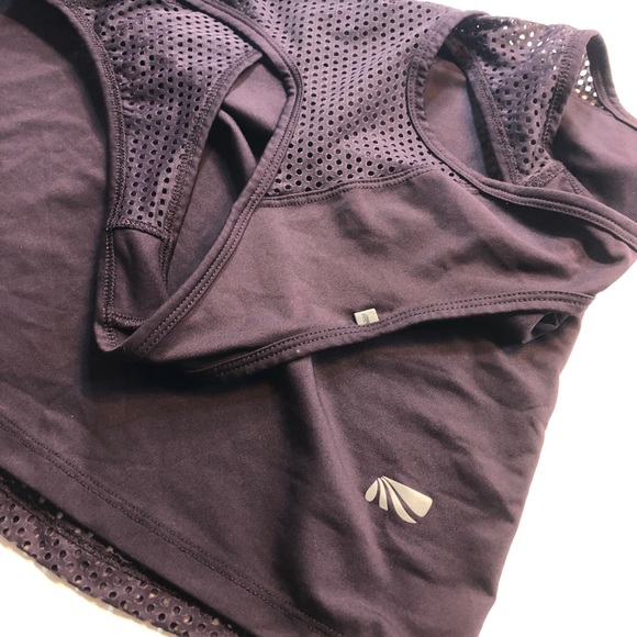 Athleta Perforated Purple Razorback Tank - Picture 2 of 5